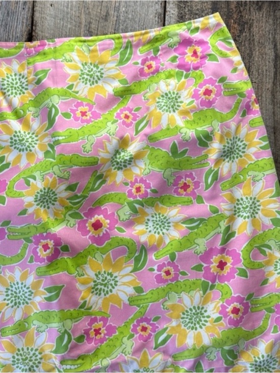 Lilly Pulitzer Dresses & Skirts - Lilly Pulitzer Croc Monsieur Skirt Size 10